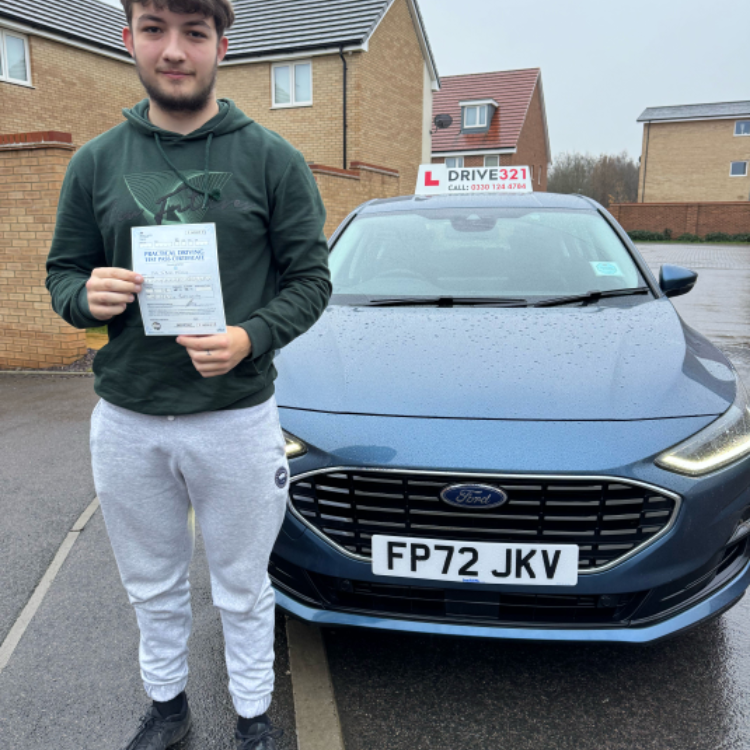 driving test pass photo of Jack