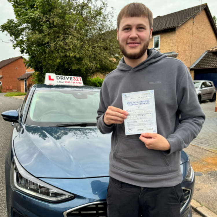 driving test pass photo of Alfie