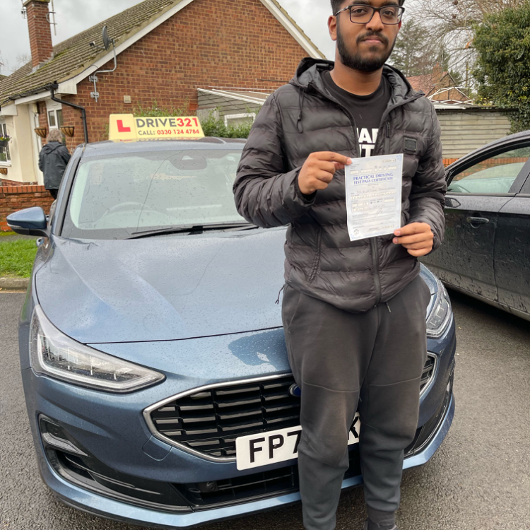 Nigesh Kutty driving test pass photo of Nigesh Kutty