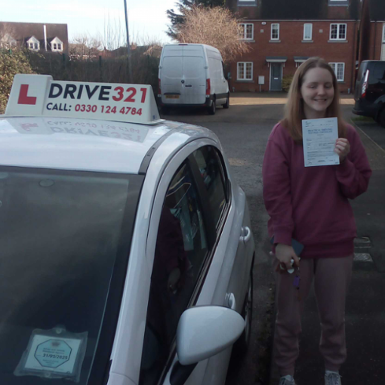 driving test pass photo of Emily Buckle