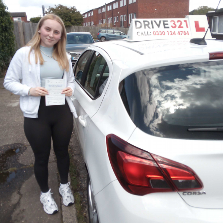 driving test pass photo of Charmian Northall
