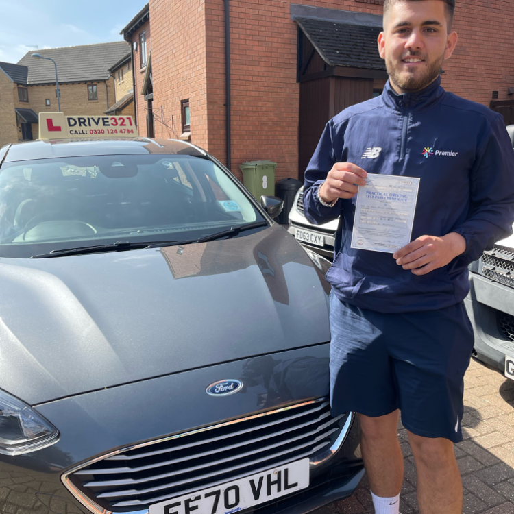 Jack driving test pass photo of Jack