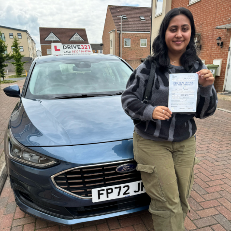 driving test pass photo of Anisa Ahmed