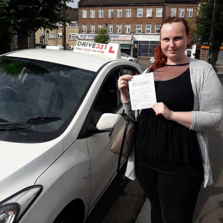 Aurelie Malice driving test pass photo of Aurelie Malice