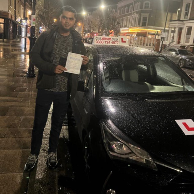 Chingford Driving Test Centre driveJohnson's