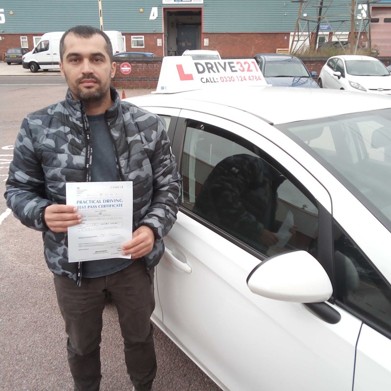 driving test pass photo of Dionisie Petica