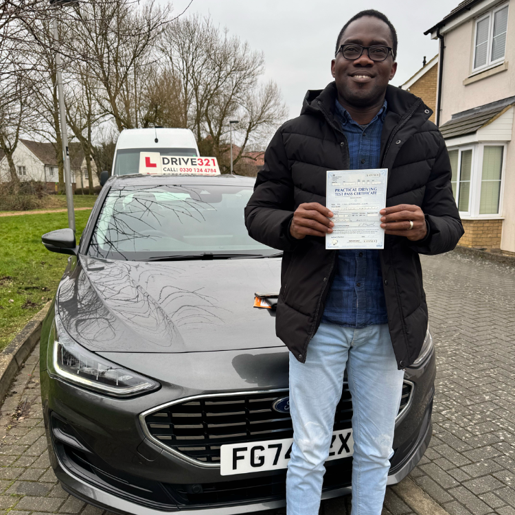 driving test pass photo of Cyril Ilaya